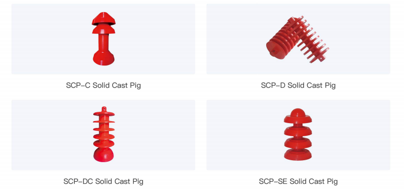 Solid cast pigs